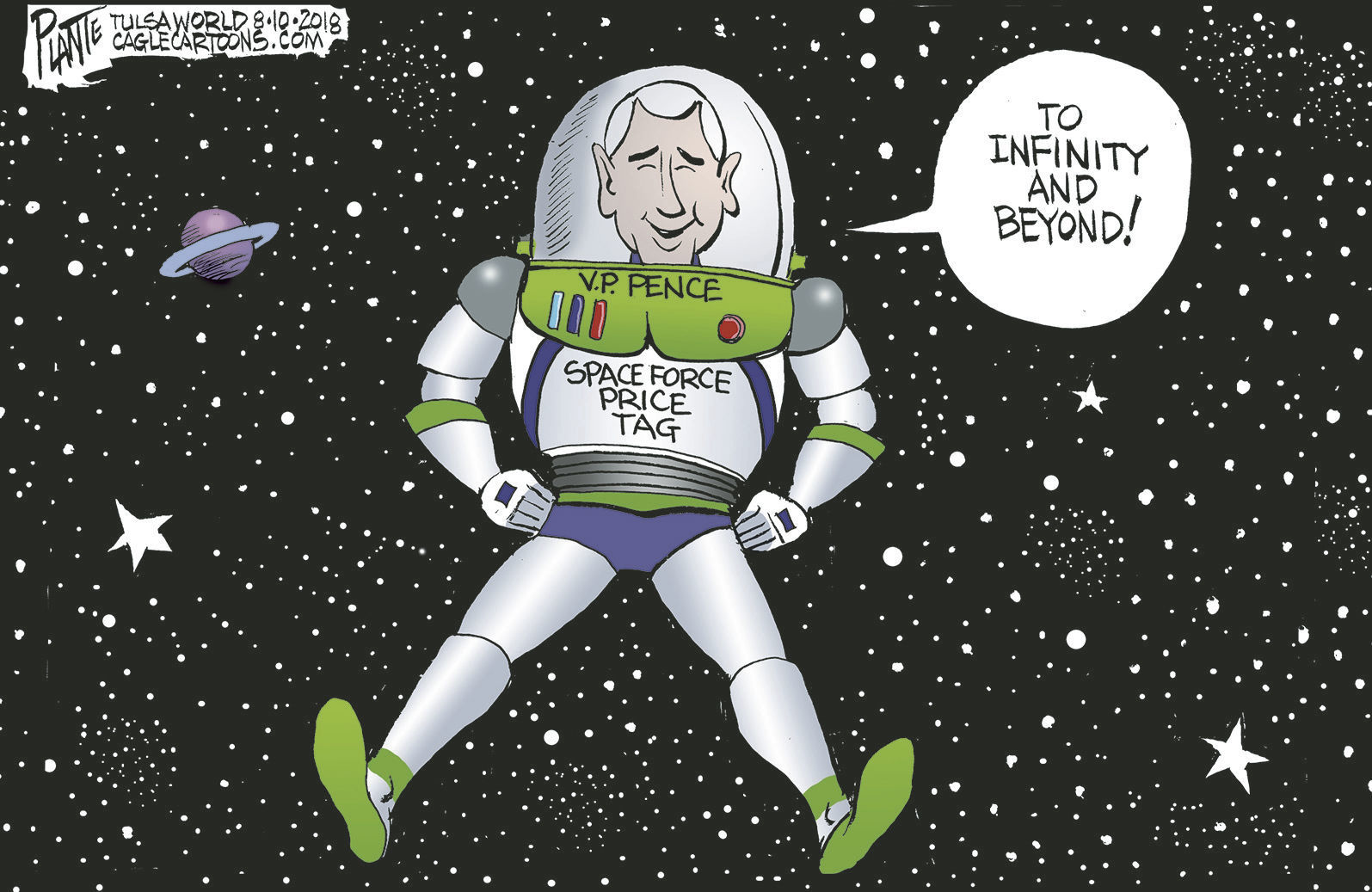 Bruce Plante Cartoon: Space Forrrrrrrrce!